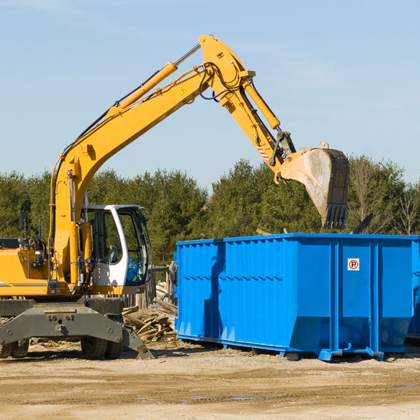 what happens if the residential dumpster is damaged or stolen during rental in Bowdle